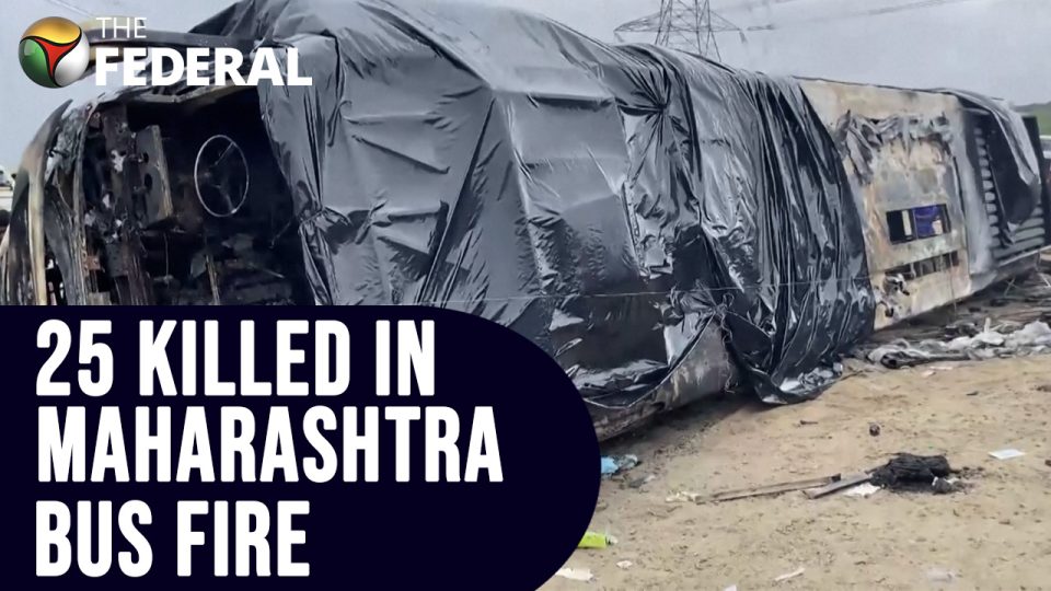 Bus fire claims 25 lives on Maharashtra expressway