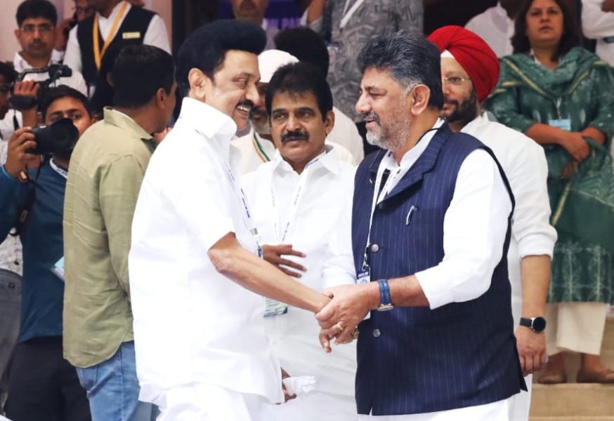 MK Stalin, DK Shivakumar