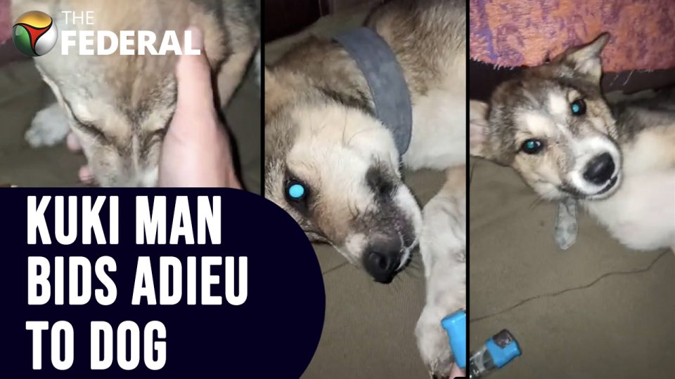 Kuki man says goodbye to dog before fleeing for his life | Manipur ground report