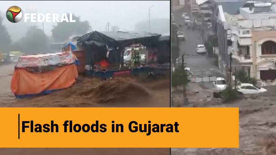 Gujarat battles flooding; IMD issues red alert
