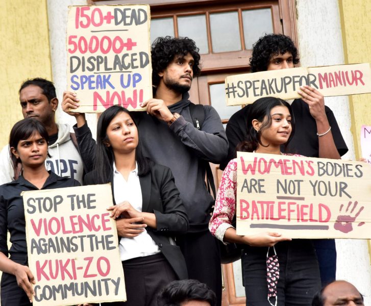 manipur protest in bangalore