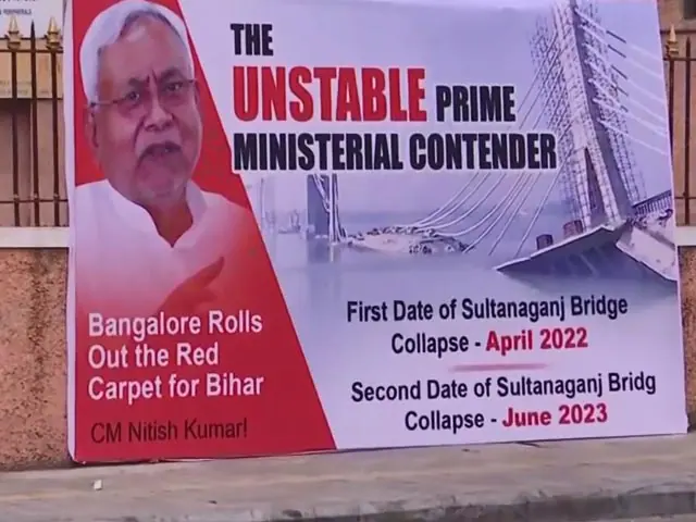 BJP, Congress spar over posters targeting Nitish Kumar amid big Opposition meet