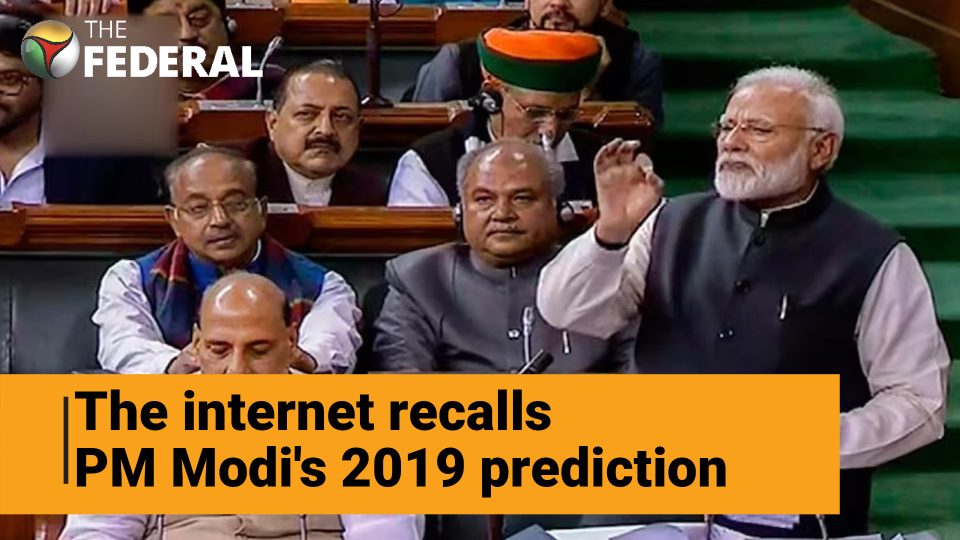 Internet abuzz as Modi’s no-confidence motion prediction comes true
