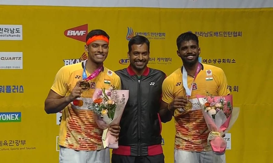 Korea Open badminton: Indian pair of Satwik-Chirag wins title
