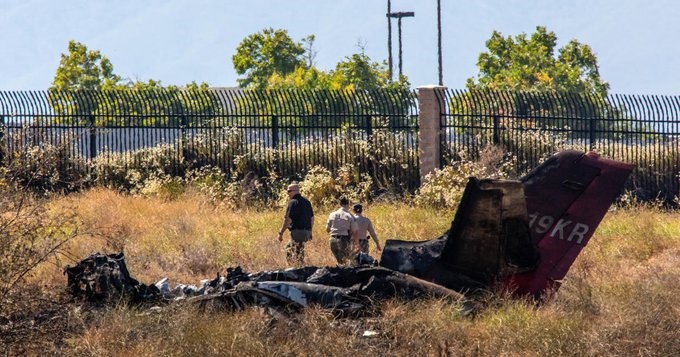 small plane crash in Southern California