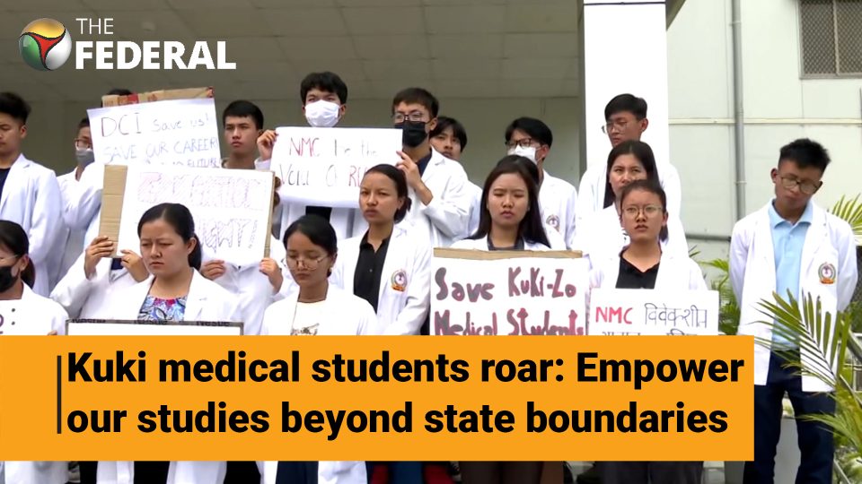 Kuki medical students rally for educational support amidst fallout from violence | Manipur