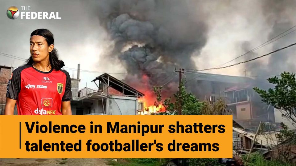 Talented football player loses everything to tragic violence in Manipur