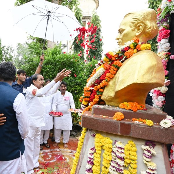 K Chandrasekhar Rao, Annabhau Sathe birth anniversary