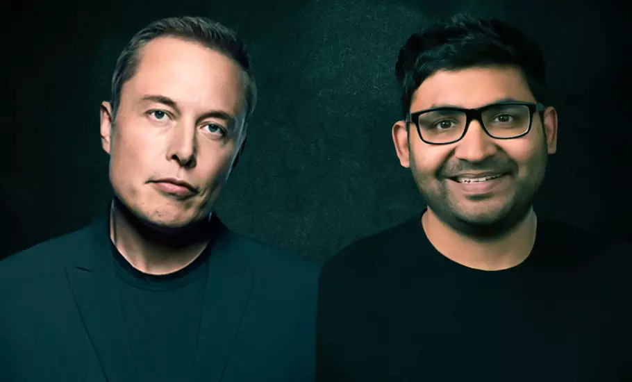 Parag Agarwal and Elon Musk