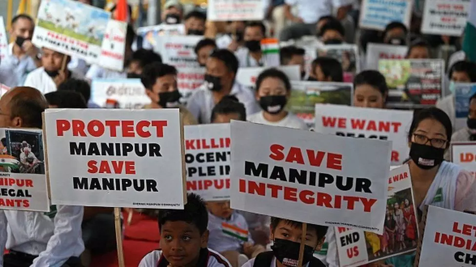 Womens body holds protest against Assam Rifles legal notice to Manipur politician