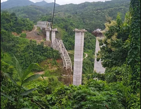 Mizoram: 22 killed as railway bridge under construction collapses near Aizawl