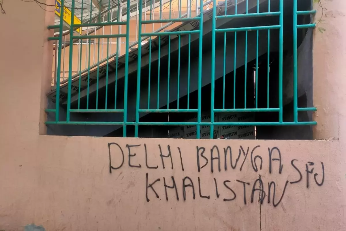 Pro-Khalistan graffiti found on Delhi metro station pillar, FIR registered