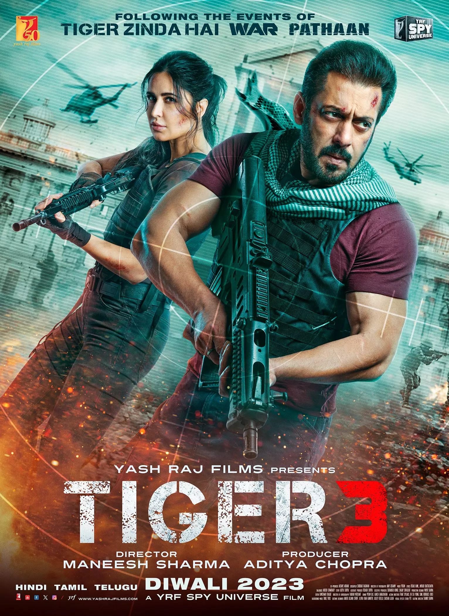 Salman Khan reveals 'Tiger 3' poster, confirms Diwali debut