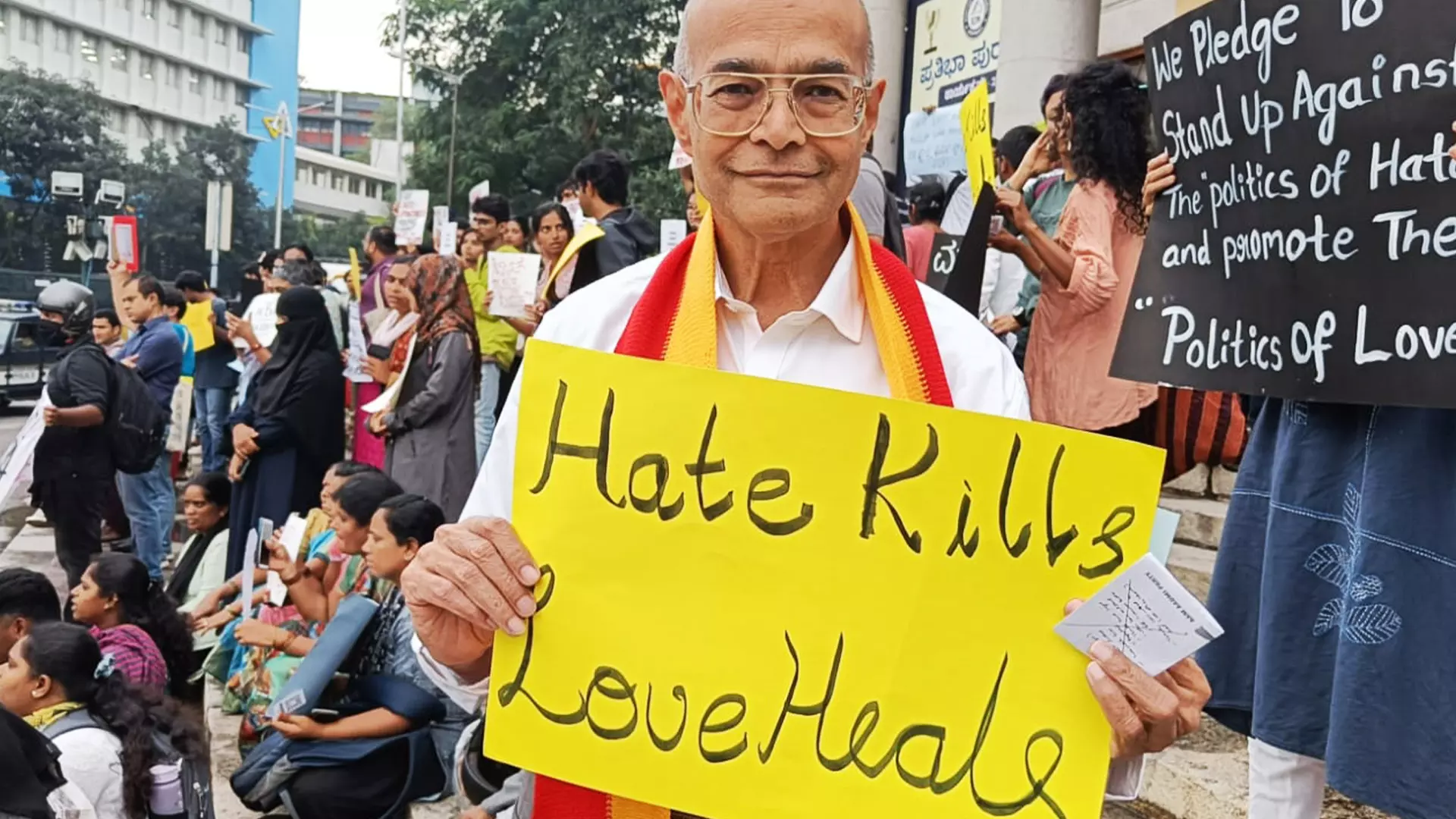 AAP leader Dr Ramesh Bellamkondas succinctly describes love and hate.