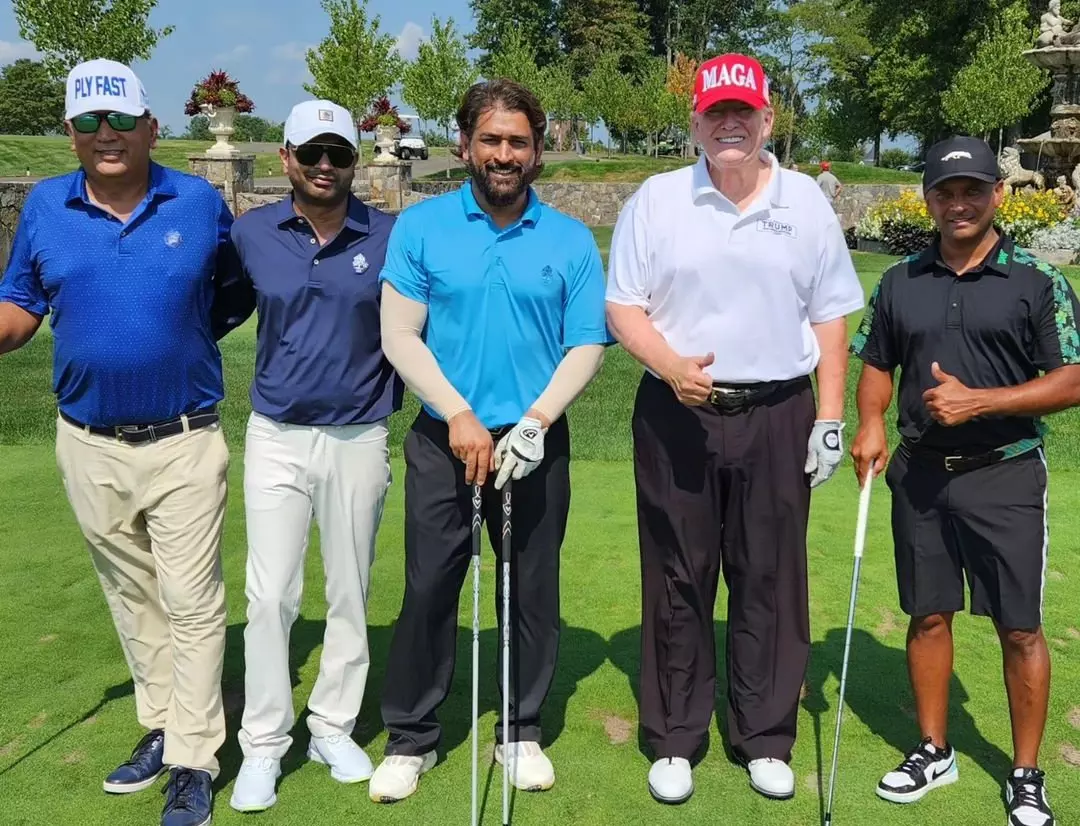 MS Dhoni, Donald Trump, Golf