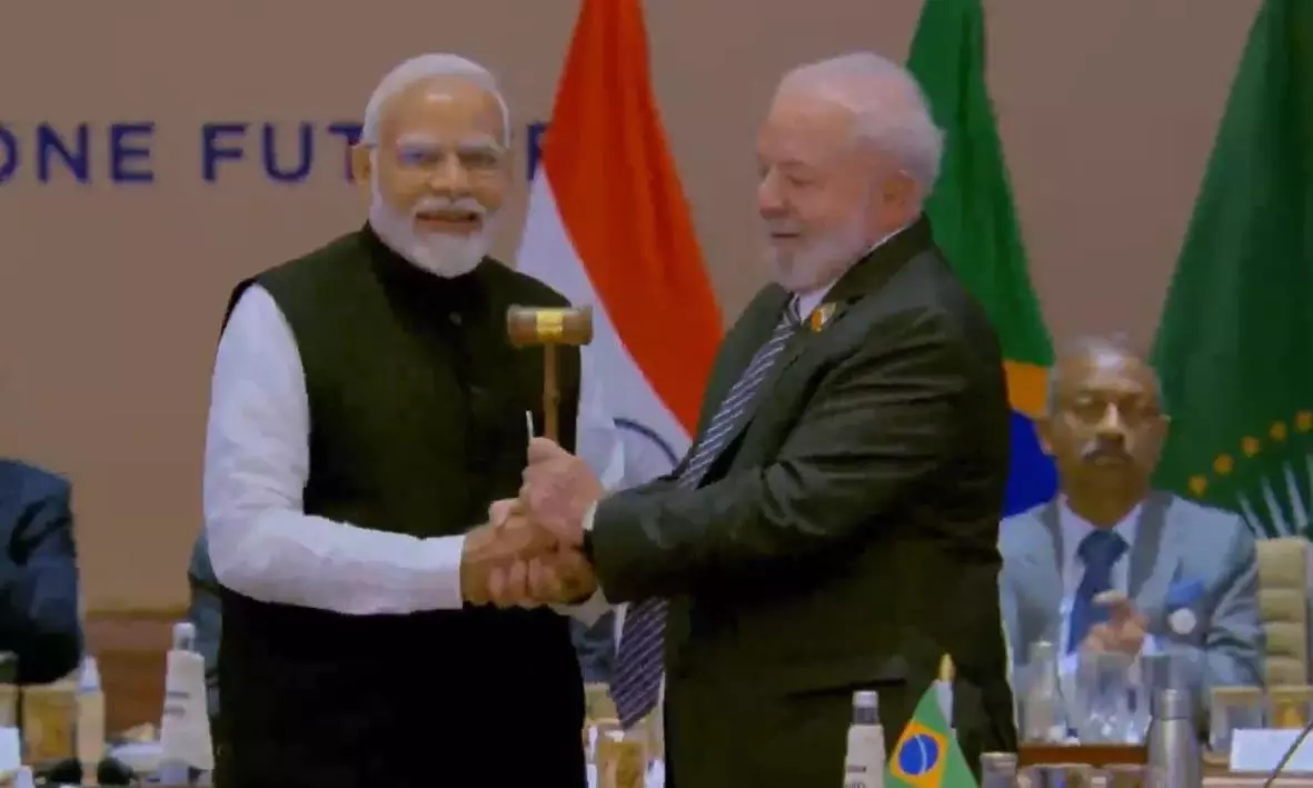 PM Modi hands over G20 presidency to Brazil as summit draws to close