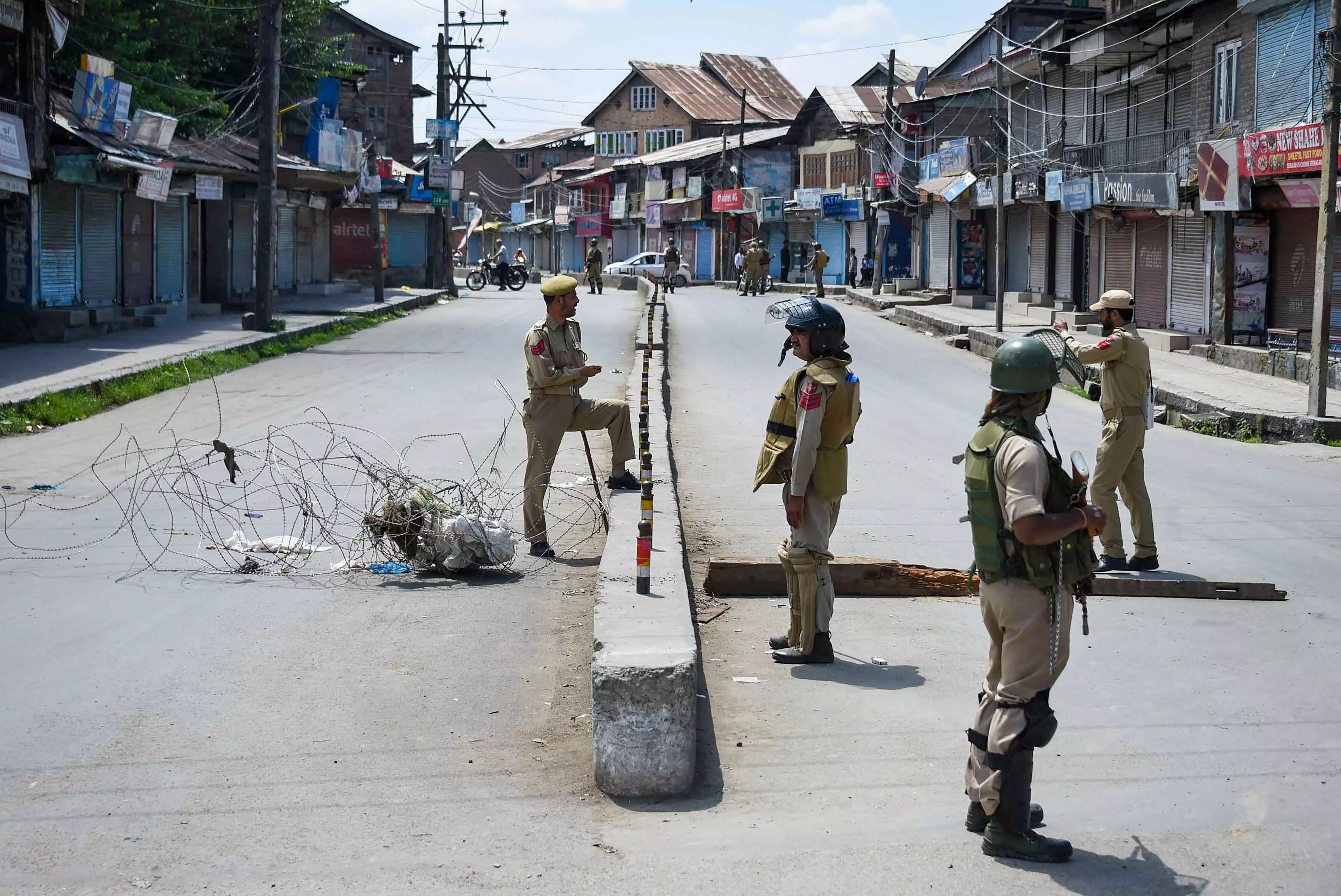 Kashmir security restrictions