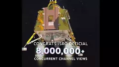 YouTube chief congratulates ISRO for Chandrayaan-3 live stream record