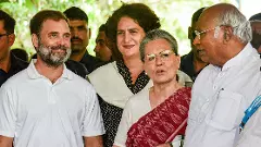 Mallikarjun Kharge, Sonia Gandhi, Priyanka Gandhi, Rahul Gandhi