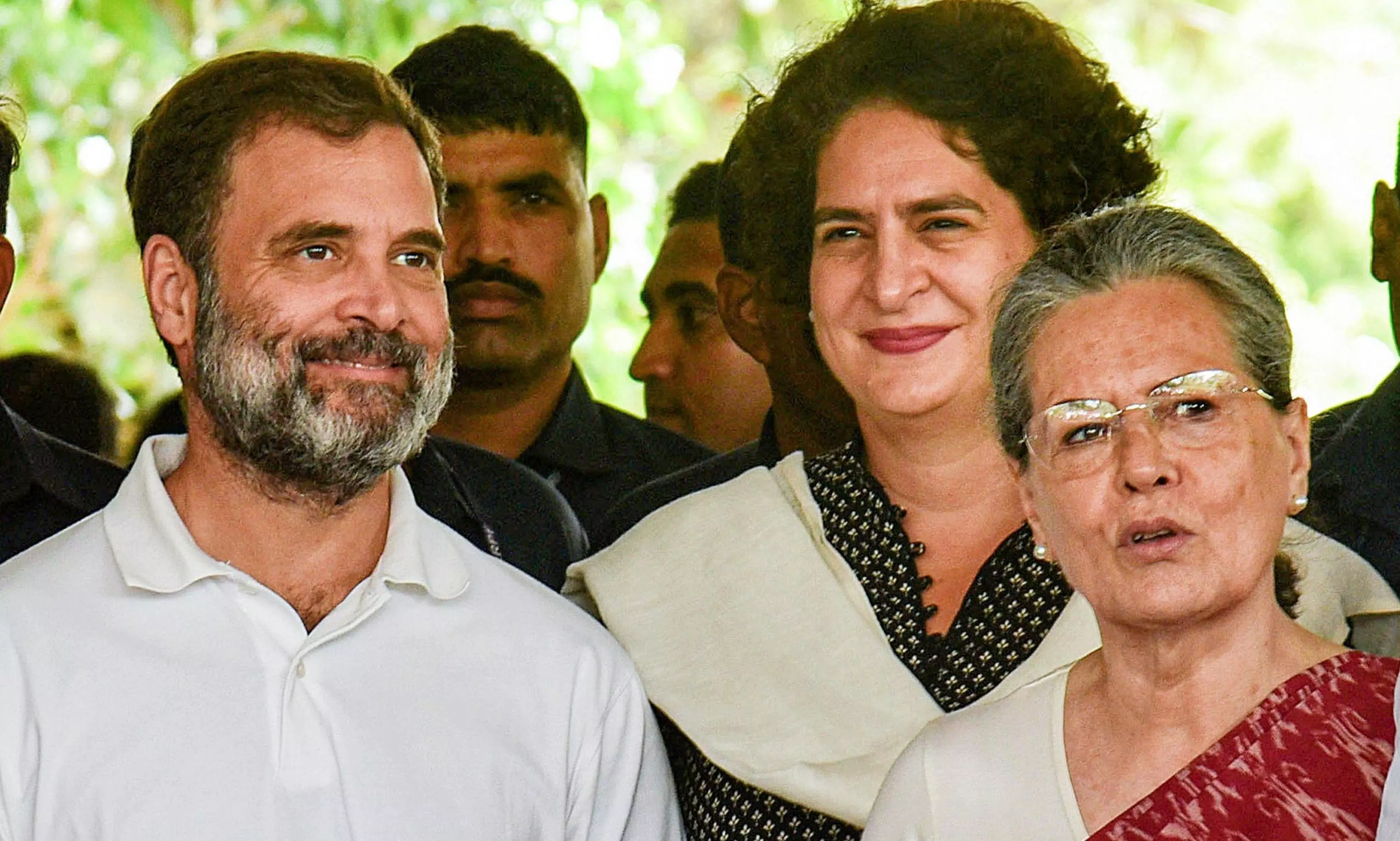 Mallikarjun Kharge, Sonia Gandhi, Priyanka Gandhi, Rahul Gandhi