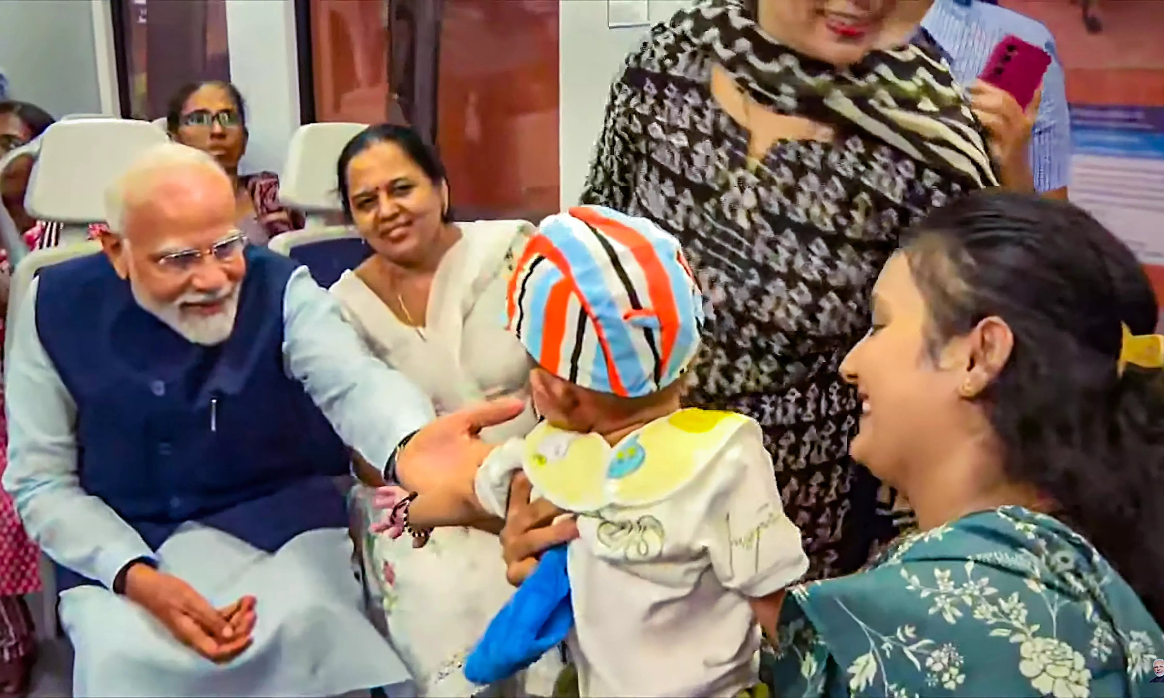 On birthday, Modi takes Delhi Metro ride, launches Vishwakarma scheme