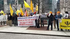 demo by Khalistan supporters in Canada