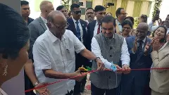 Pawar visits Adani’s office, residence in Ahmedabad, inaugurates plant