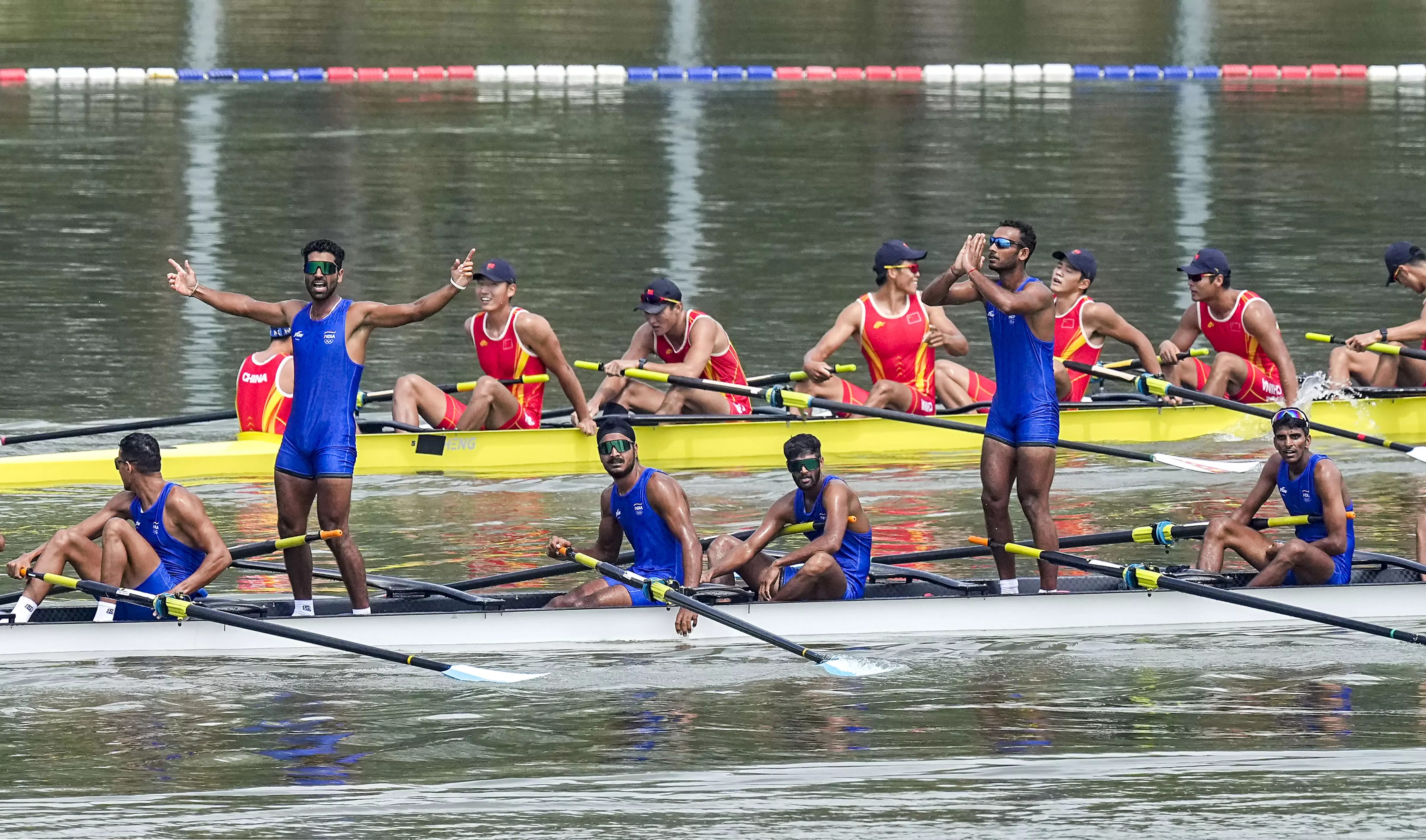 Coxed-eight team wins silver