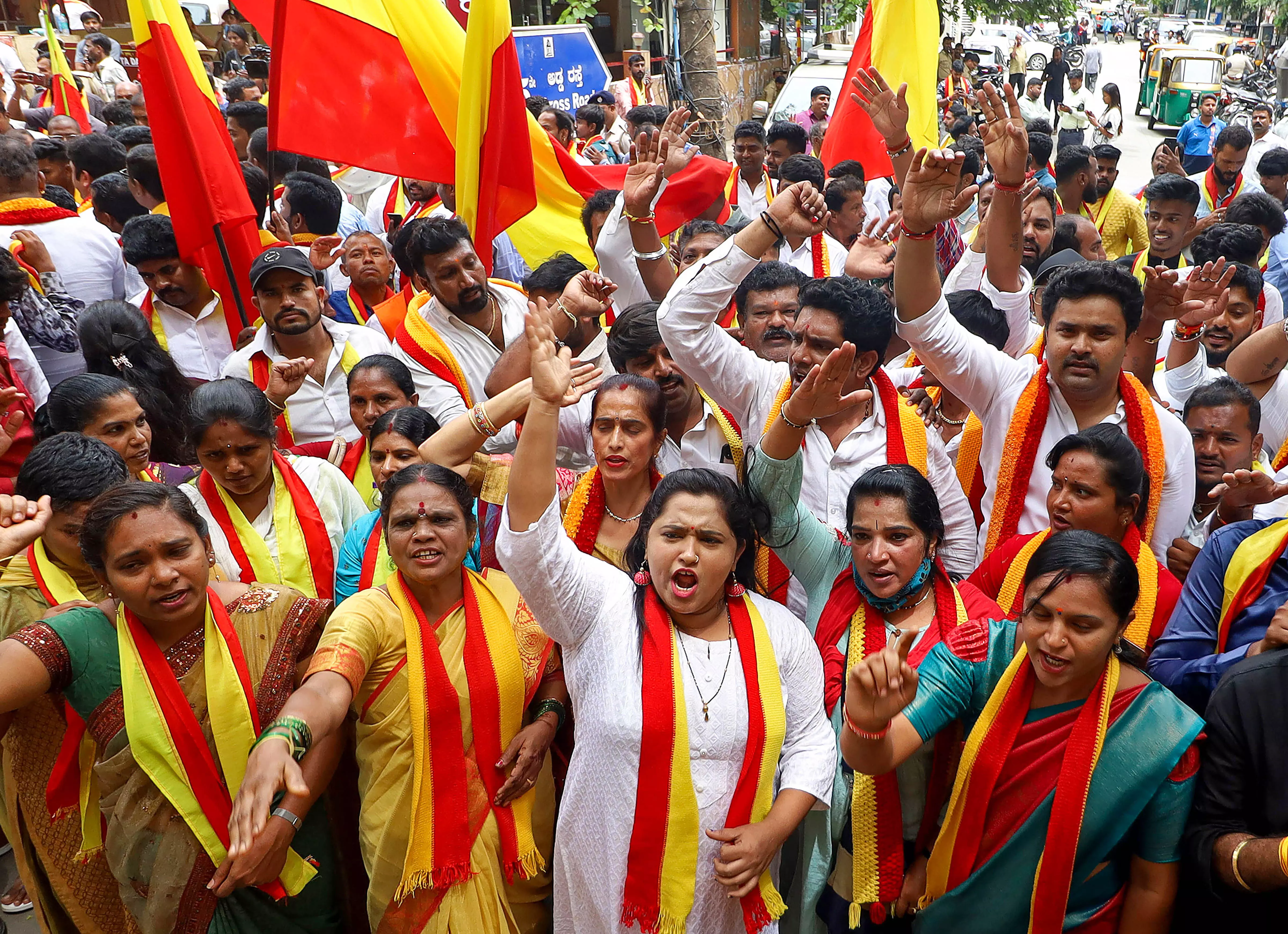 Cauvery water dispute protest, Karnataka, Karnataka Rakshana Vedike