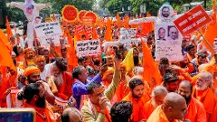 Sanatan Dharma row: Hindu saints protest in Delhi, torch effigies of Udhayanidhi