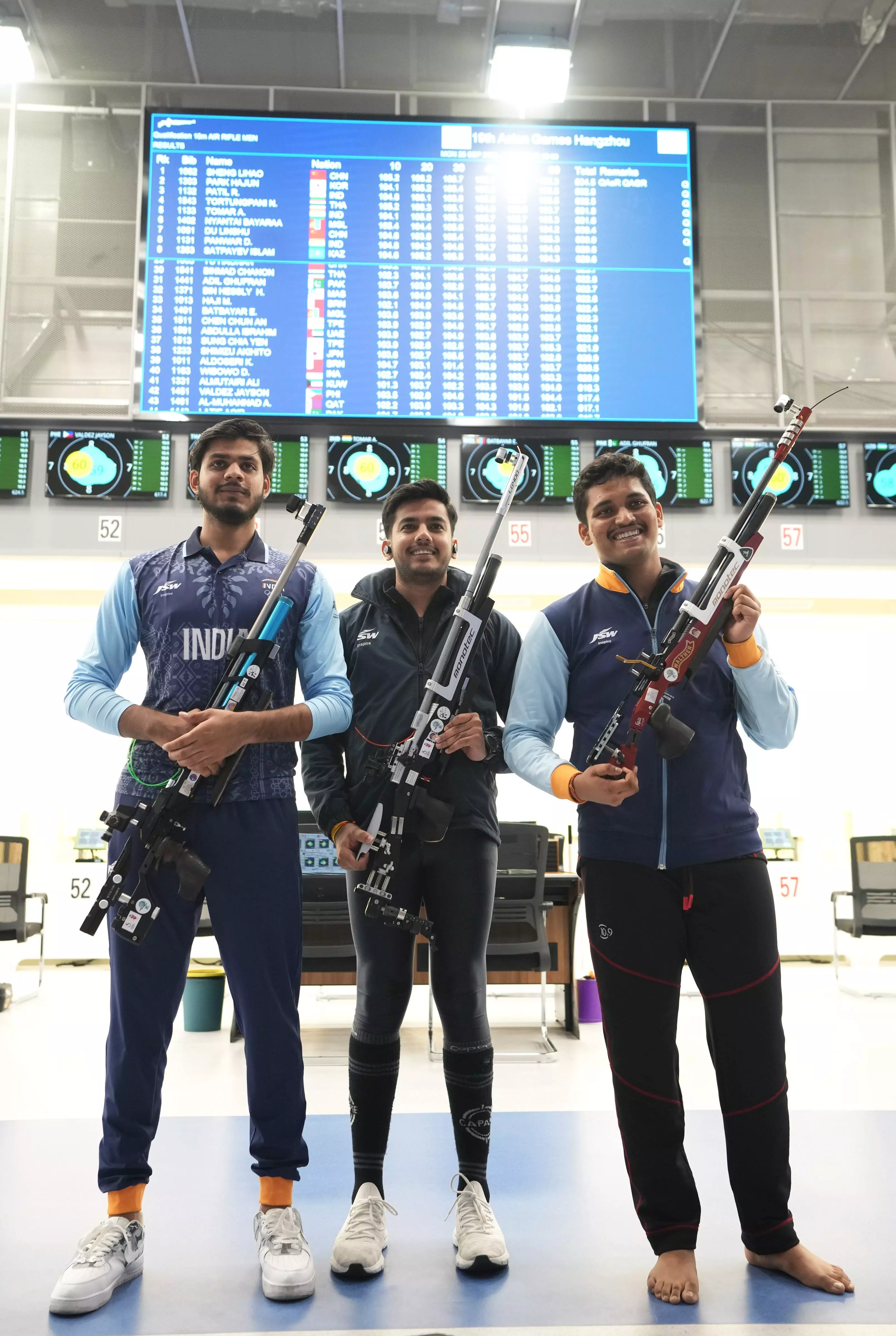 Asian Games: Indian 10m air rifle team wins gold with world record score