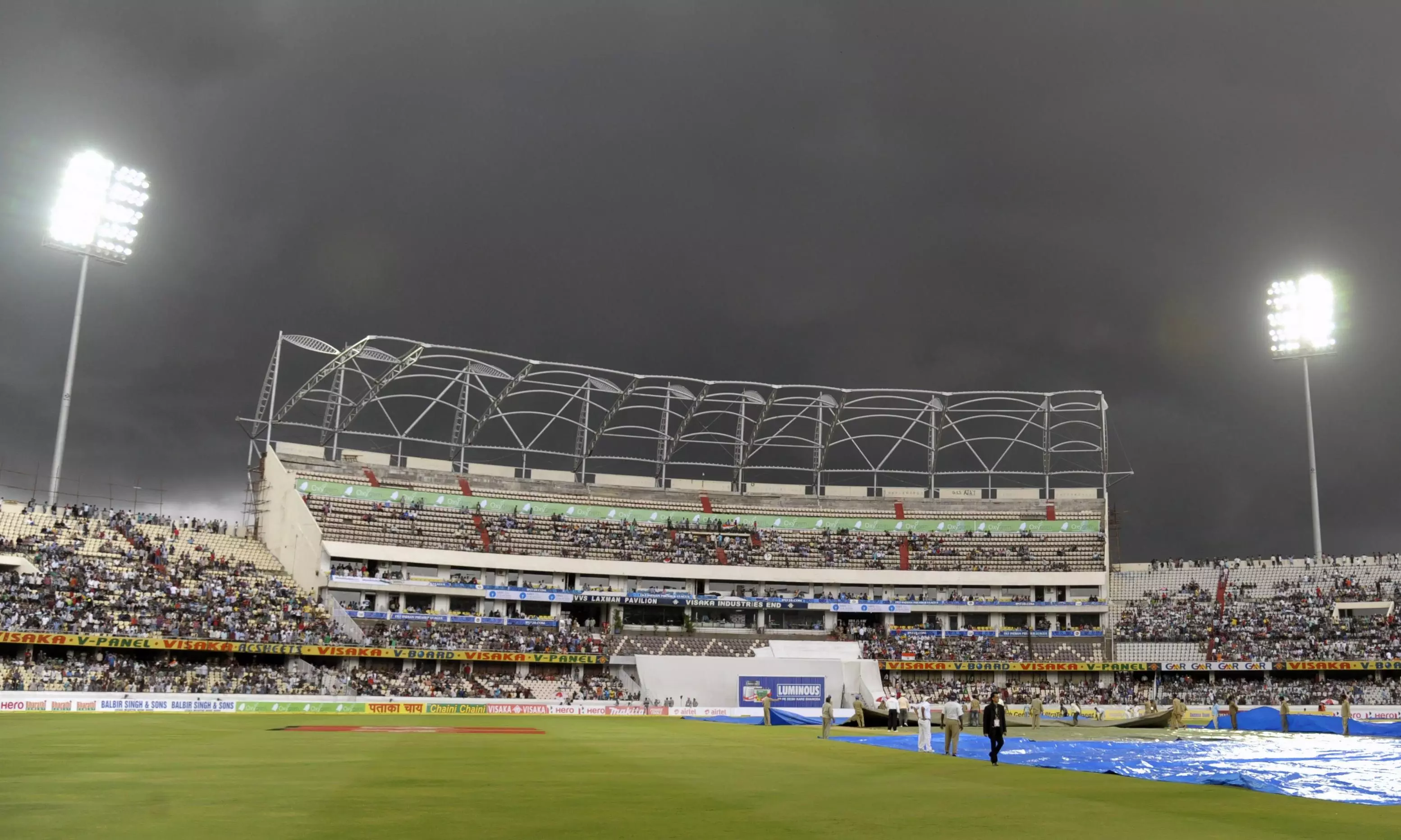 Rajiv Gandhi International Cricket Stadium in Hyderabad