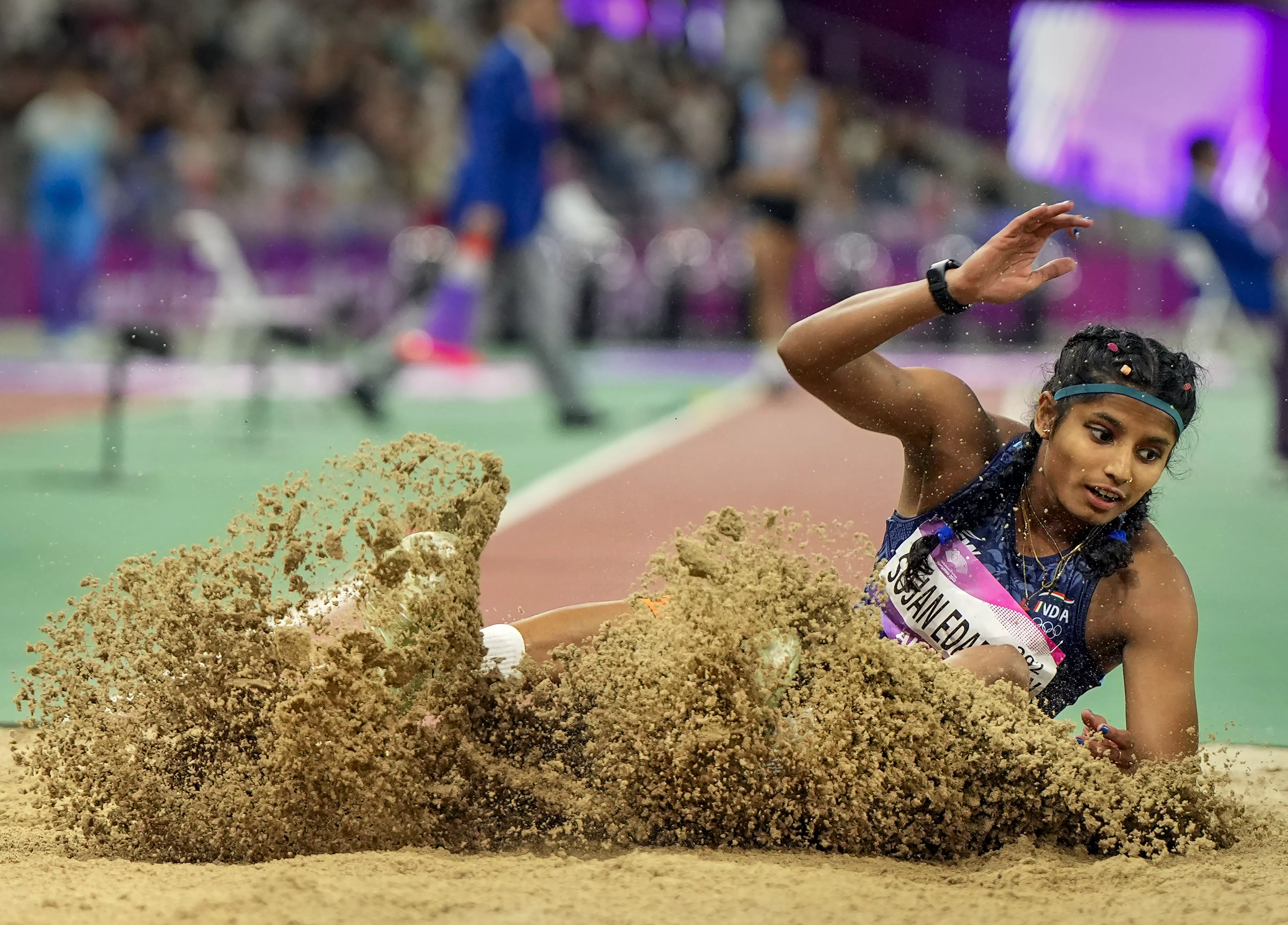 Asian Games Live  Ancy Sojan wins women's long jump silver medal