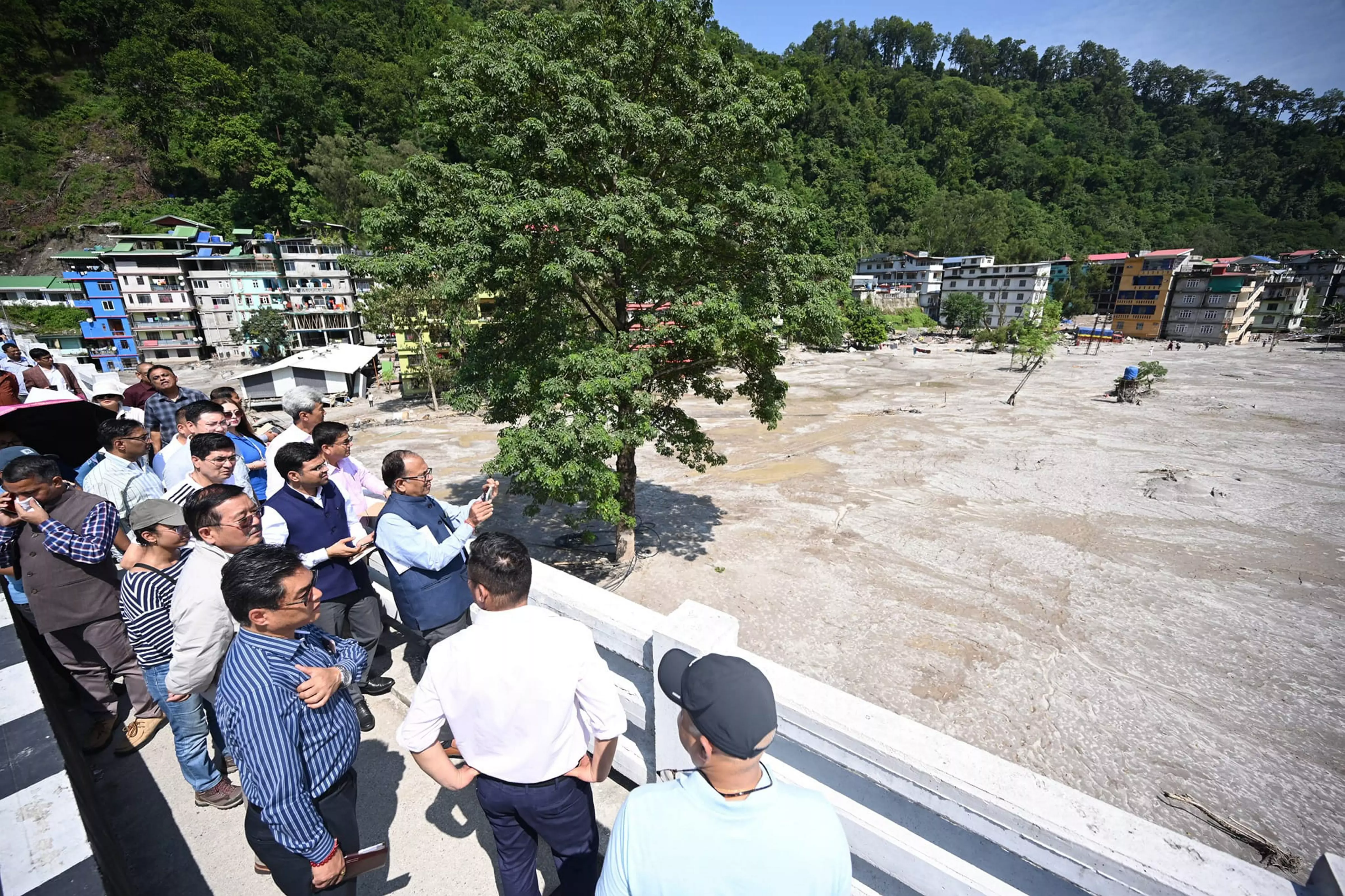 Central team tours north Sikkim worst hit by flash floods