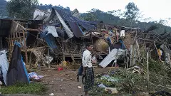 30 killed as artillery strikes Myanmar refugee camp; military’s role suspected