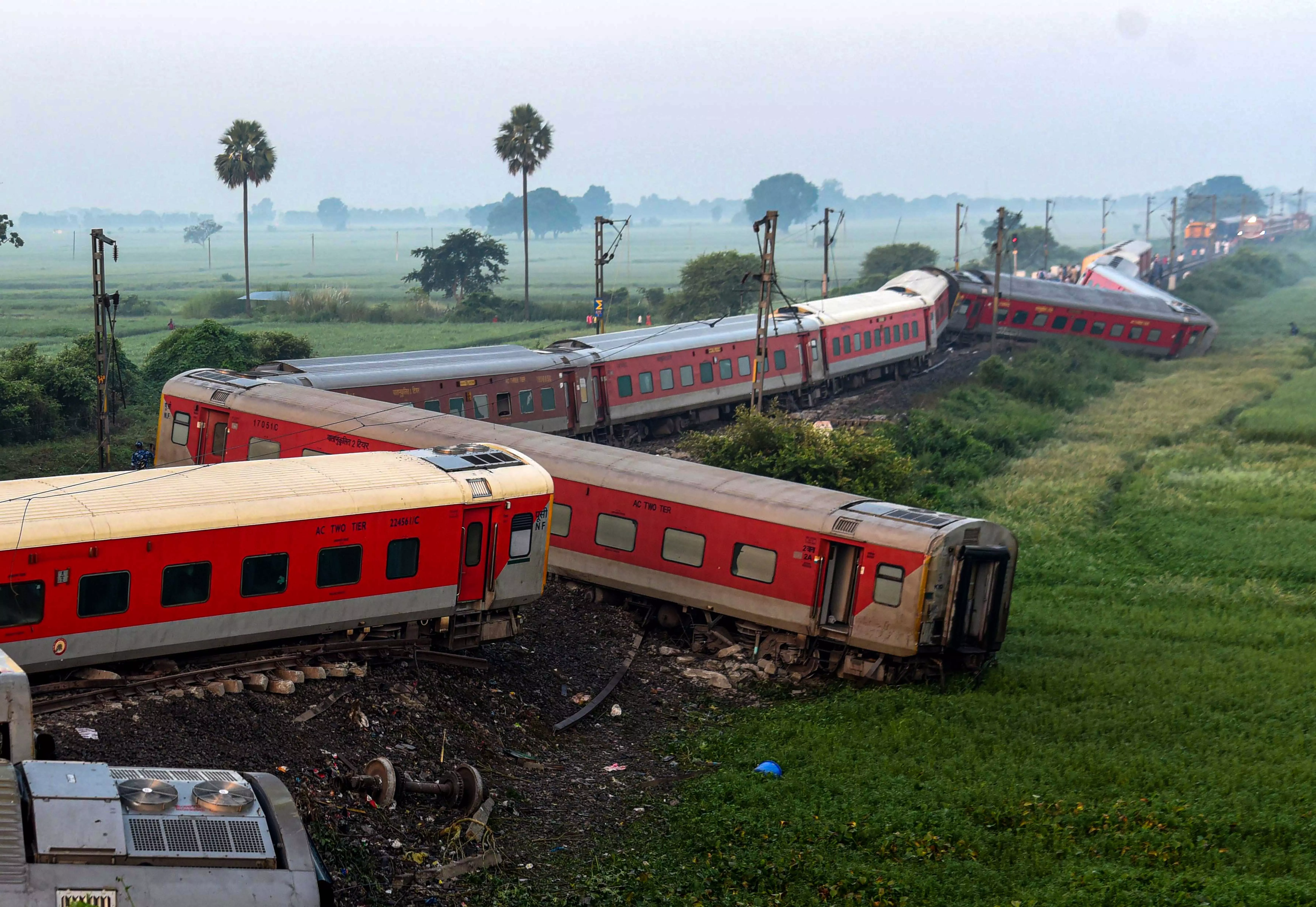 Most passengers of derailed North East Express return home by relief train
