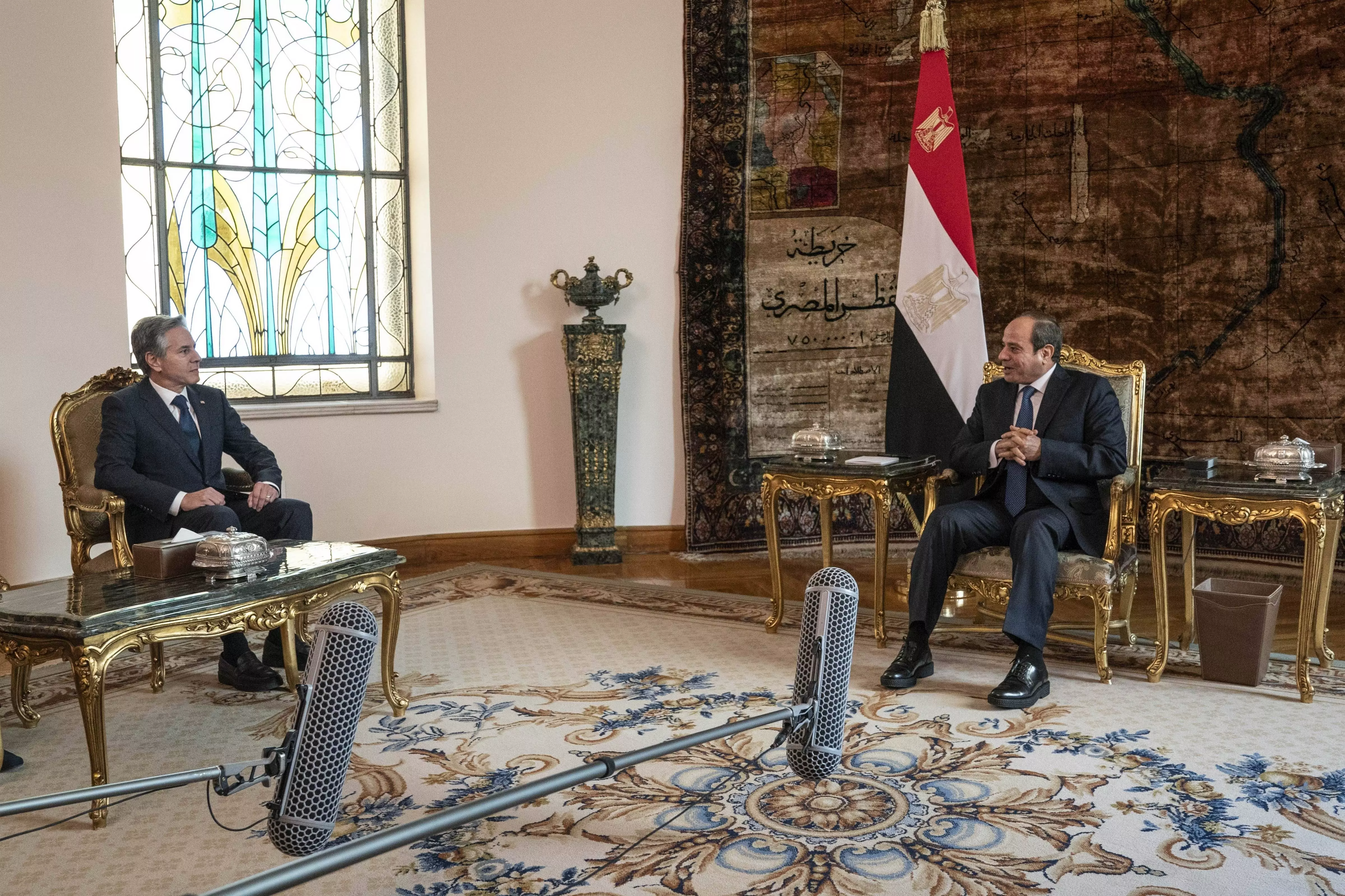 Antony Blinken, Egypt President Abdel Fattah El-Sisi