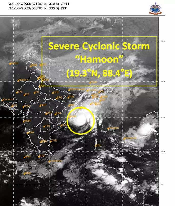 Odisha, Hamoon cyclone