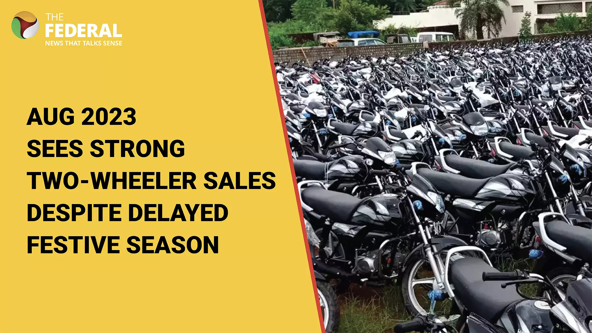 Aug 2023 sees strong two-wheeler sales despite delayed festive season