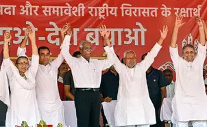 Nitish blames Congress for INDIA bloc losing steam