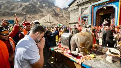 Uttarakhand: Rahul Gandhi visits Kedarnath temple