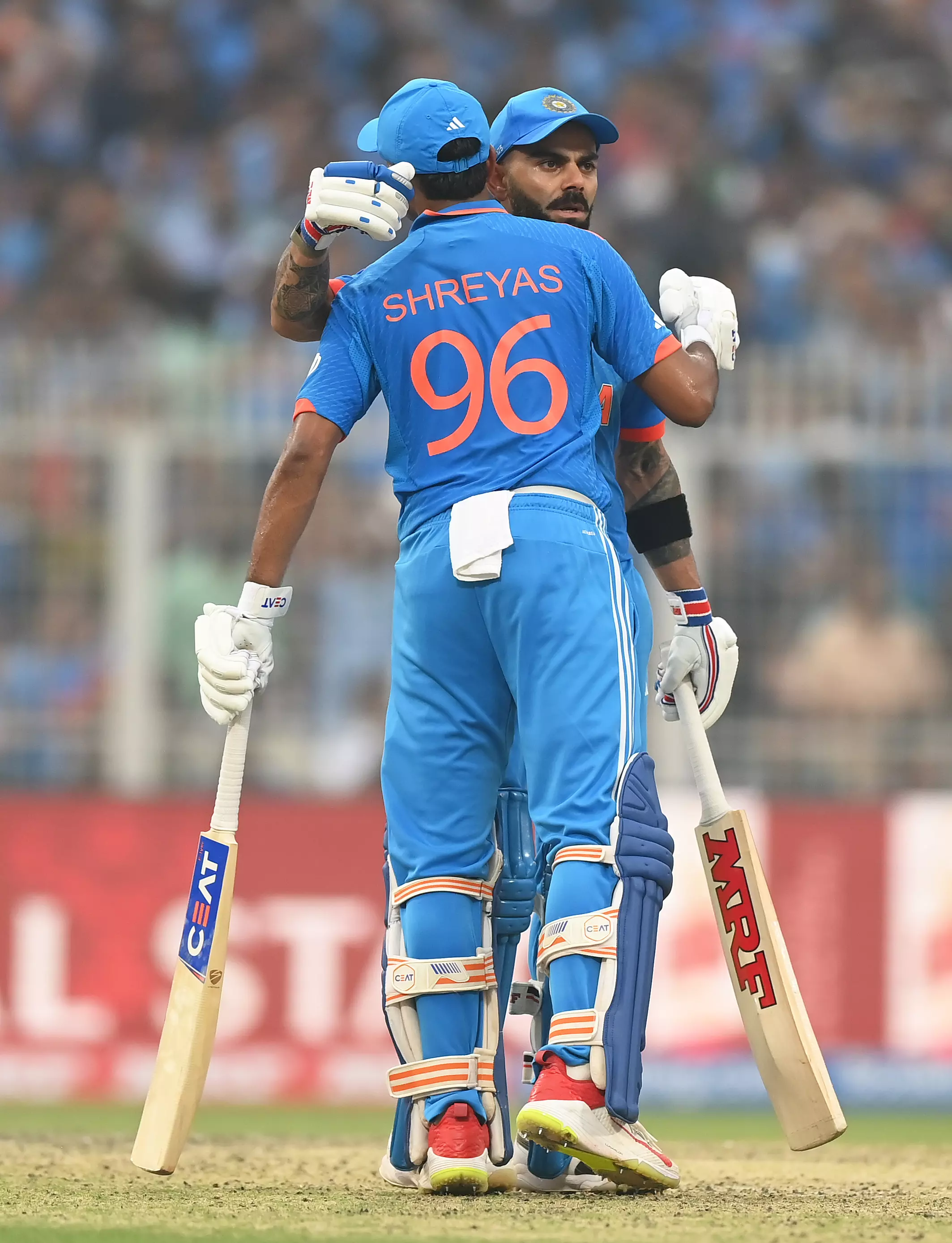 Kohli and Iyer. Photo: PTI