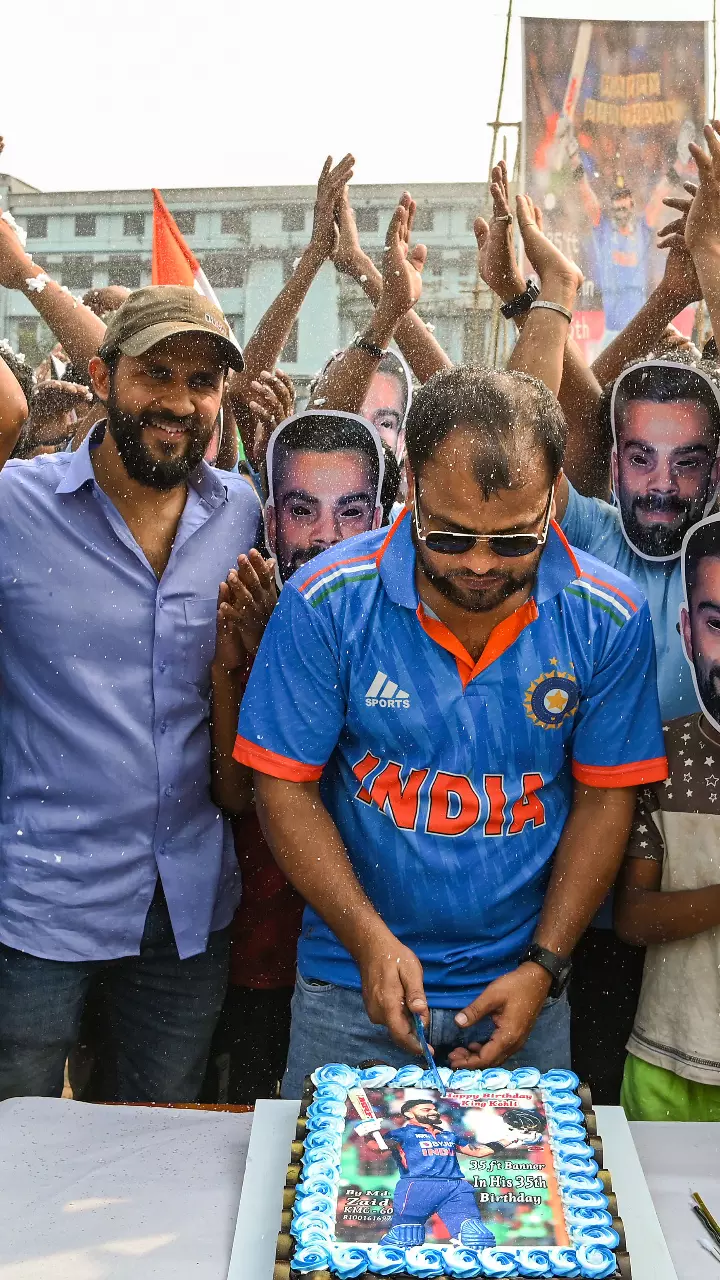 Cake, laughs and a win': Watch how team India celebrated Virat Kohli's  birthday