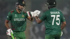 Shakib Al Hasan (right) and Najmul Hossain Shanto