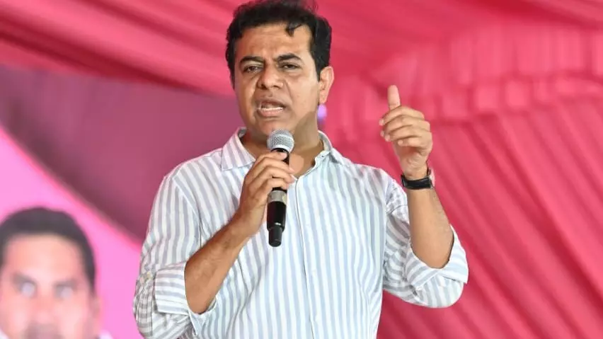 KT Rama Rao, Modis visit to Telangana