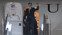 US Secretary of State Antony Blinken arrives in Delhi