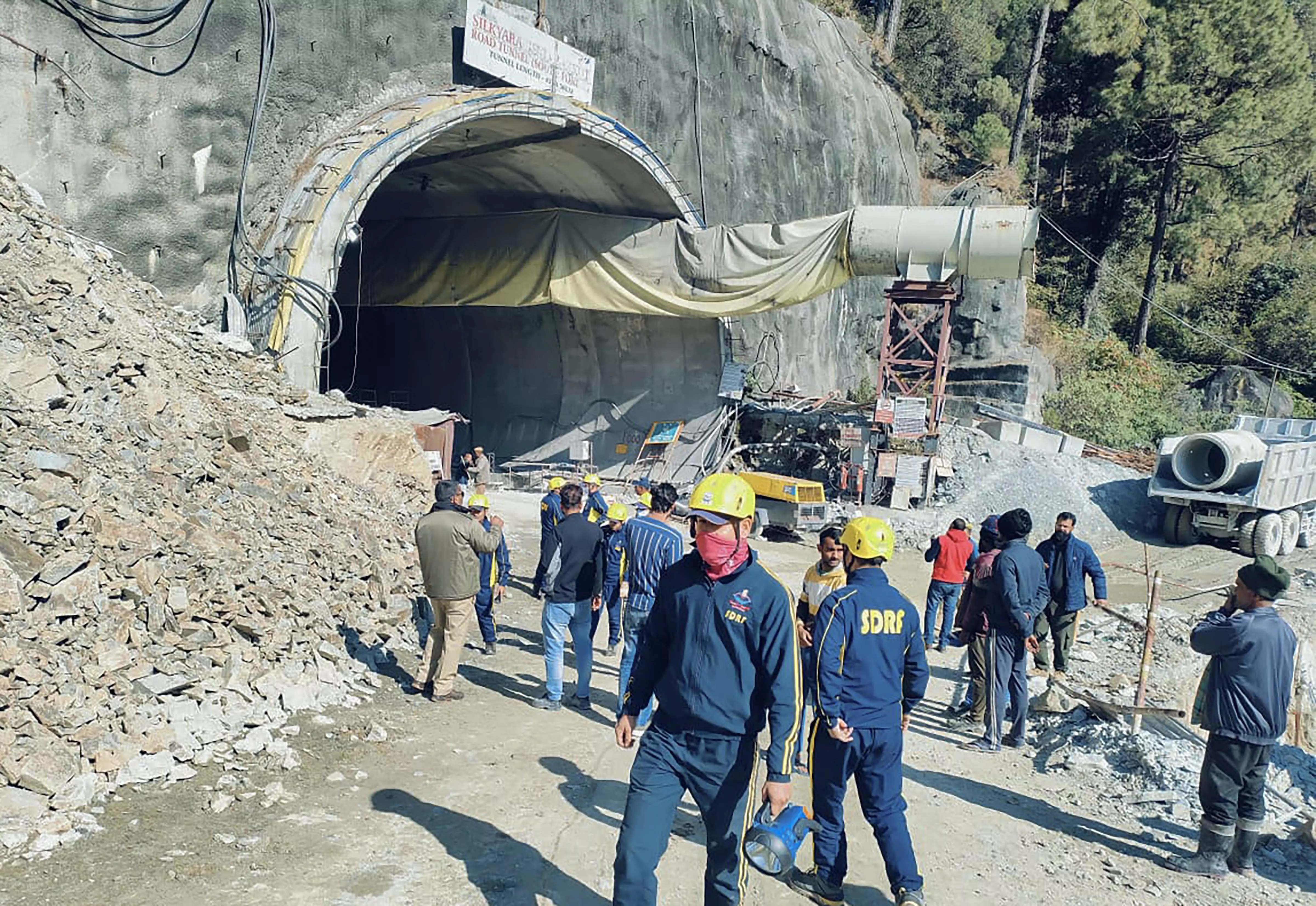Uttarakhand: 36 workers trapped as tunnel under construction collapses