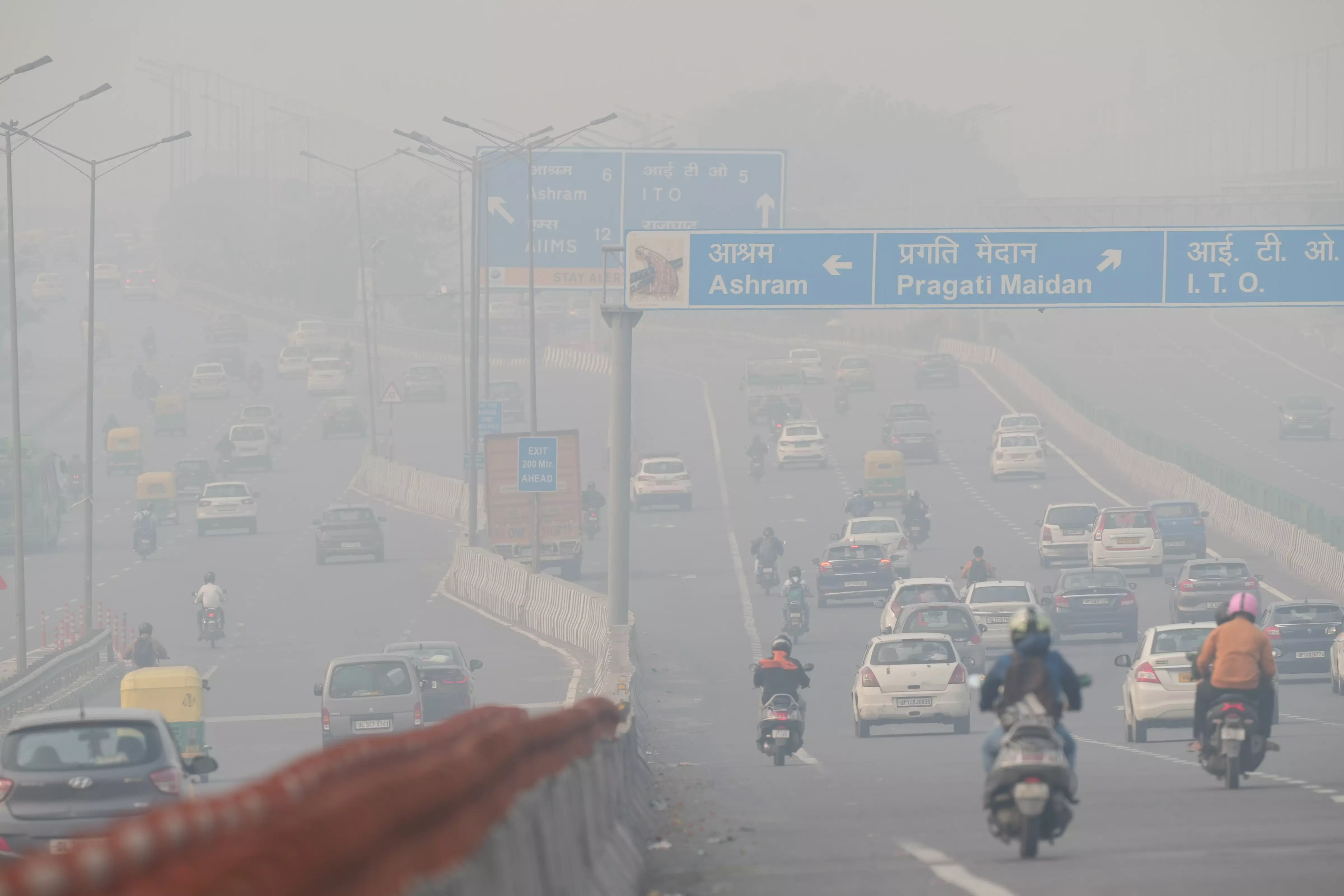 Delhi, day after Diwali, pollution
