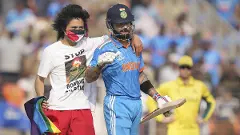 Virat Kohli, Palestine supporter, World Cup 2023 final, Narendra Modi Stadium, Ahmedabad, Pitch invader
