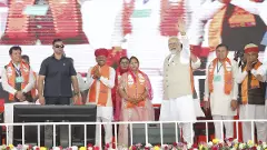 Rajasthan polls: PM Modi holds road show in Bikaner